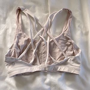 Lululemon baby pink sports bra